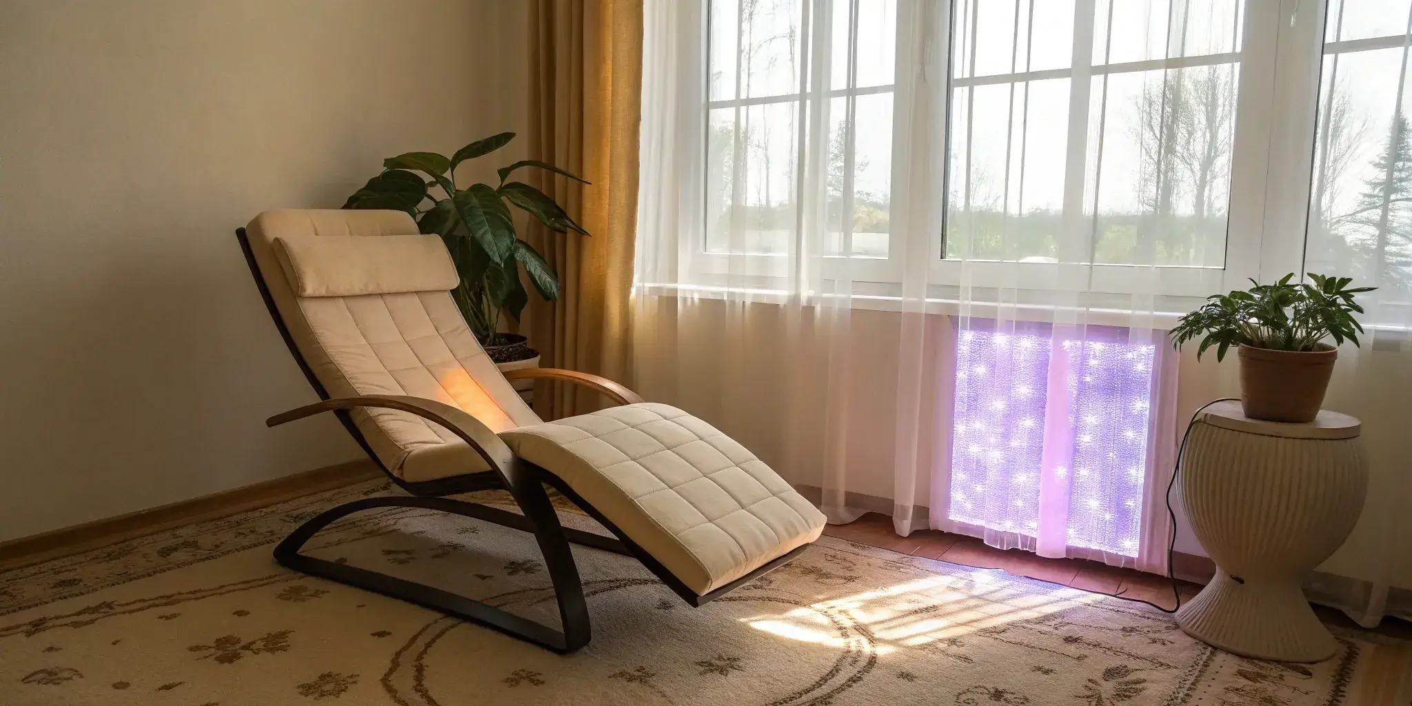 At-home UV light therapy panel for a skin treatment potentially covered by Medicare.